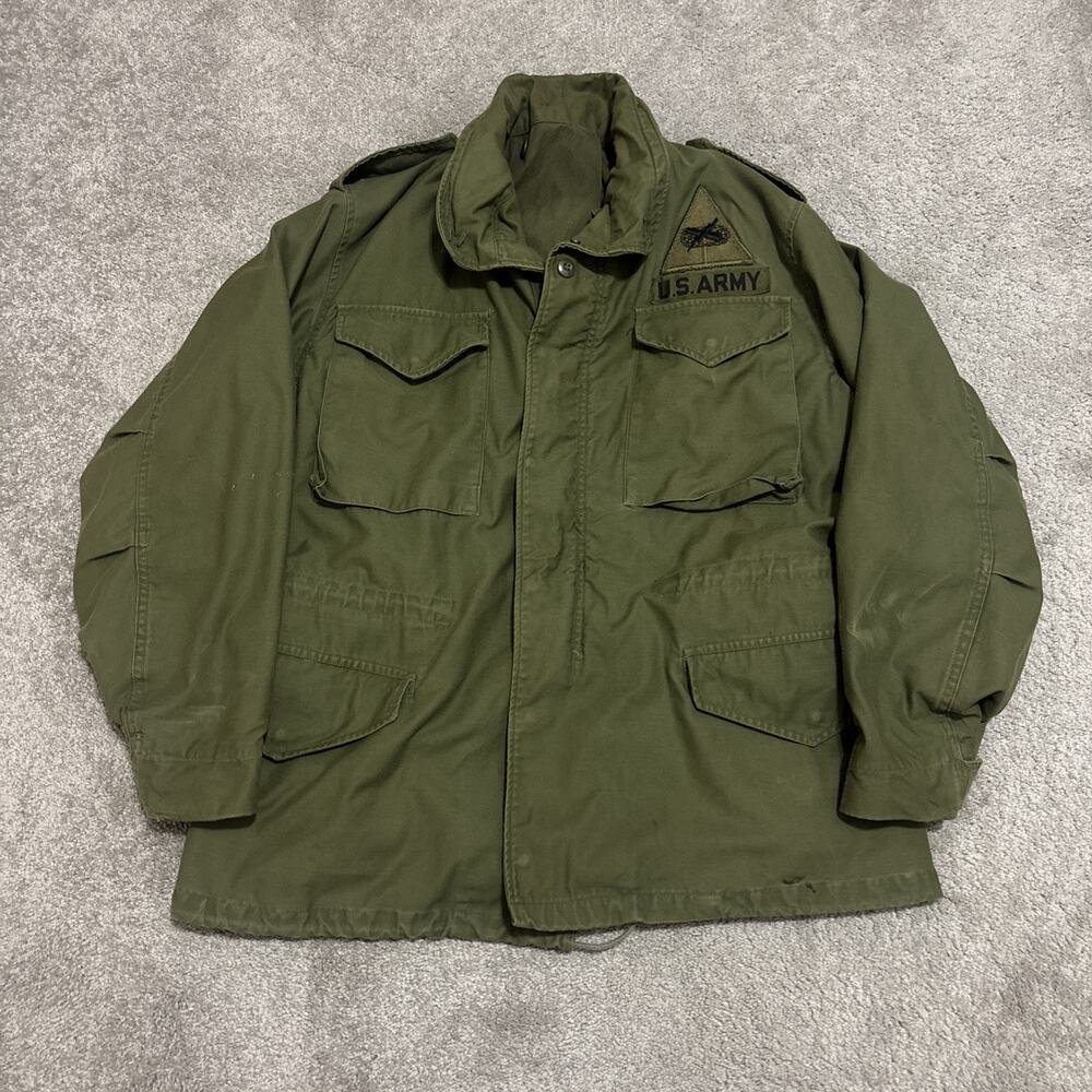 Vintage OG 107 Field Cold Weather M65 Olive Green Military Jacket Coat Size M
